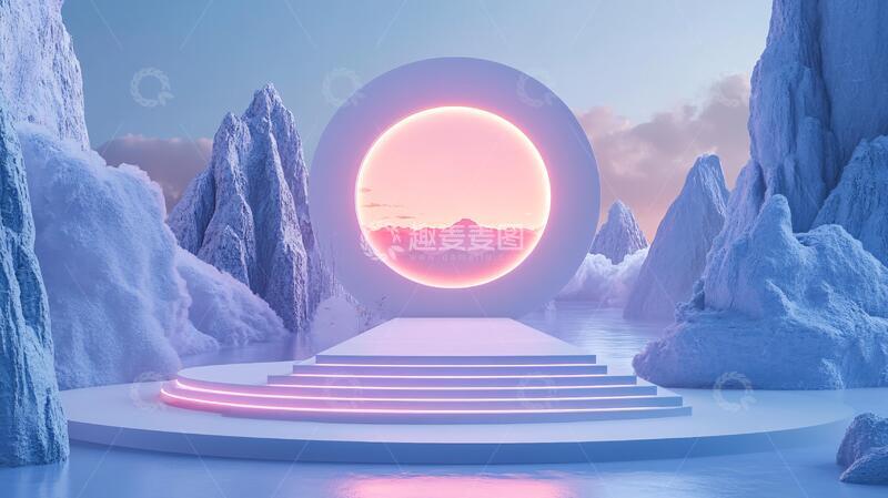 高清大图下载【趣麦麦图】霓虹灯场景造型4