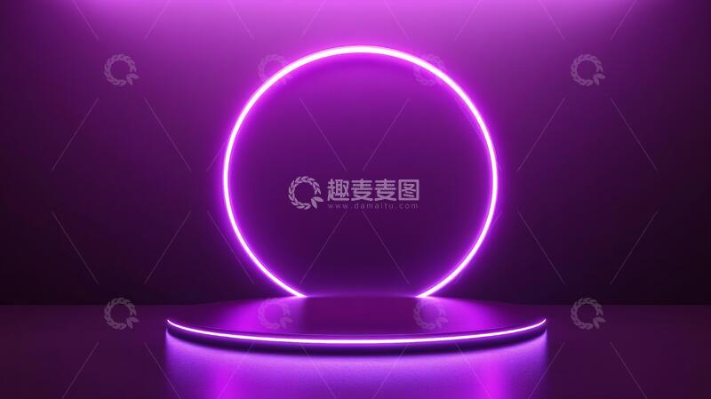 高清大图下载【趣麦麦图】粉色平台平台圆形粉色