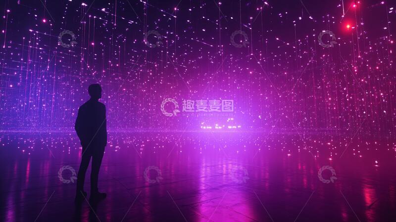 高清大图下载【趣麦麦图】光影艺术展装置光影灯光