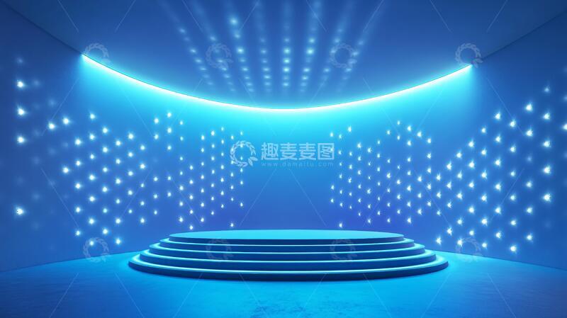 高清大图下载【趣麦麦图】圆形科技舞台2