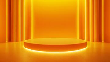 橙色舞台舞台橙色背景