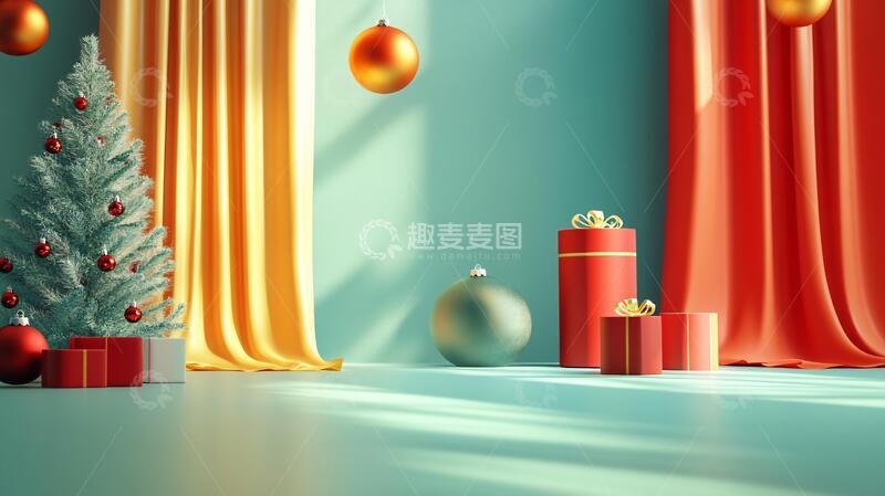 高清大图下载【趣麦麦图】节日场景背景