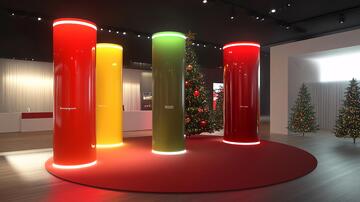 圣诞展示厅圣诞舞美舞台