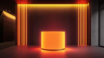 橙色舞台橙色前台金色