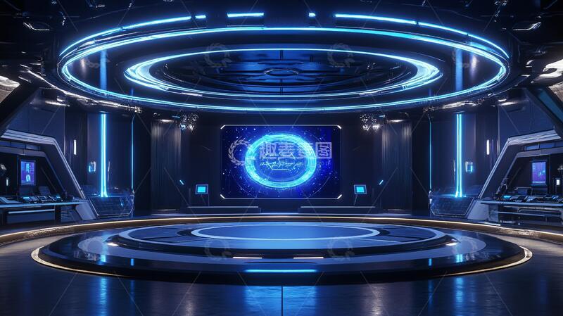 高清大图下载【趣麦麦图】原创科技舞台