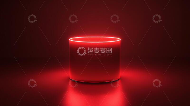 高清大图下载【趣麦麦图】深红色底座底座场景圆台