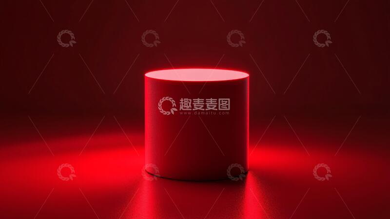 高清大图下载【趣麦麦图】深红色底座底座立体场景