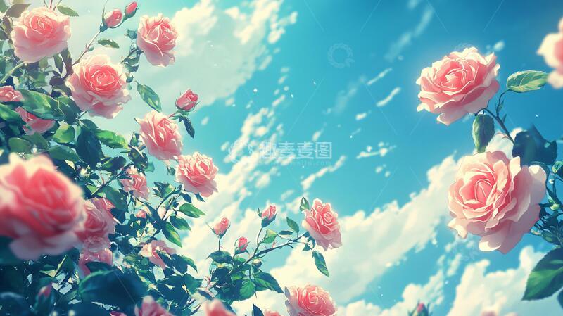 高清大图下载【趣麦麦图】春日绚丽炫丽温柔玫瑰18