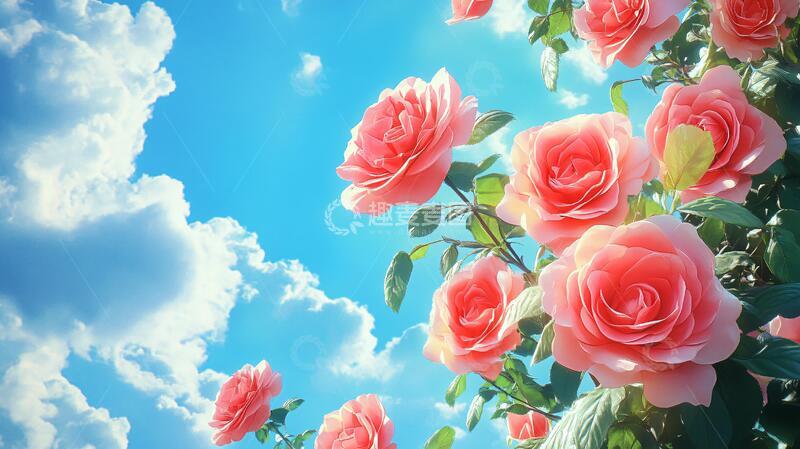 高清大图下载【趣麦麦图】高清玫瑰电视背景