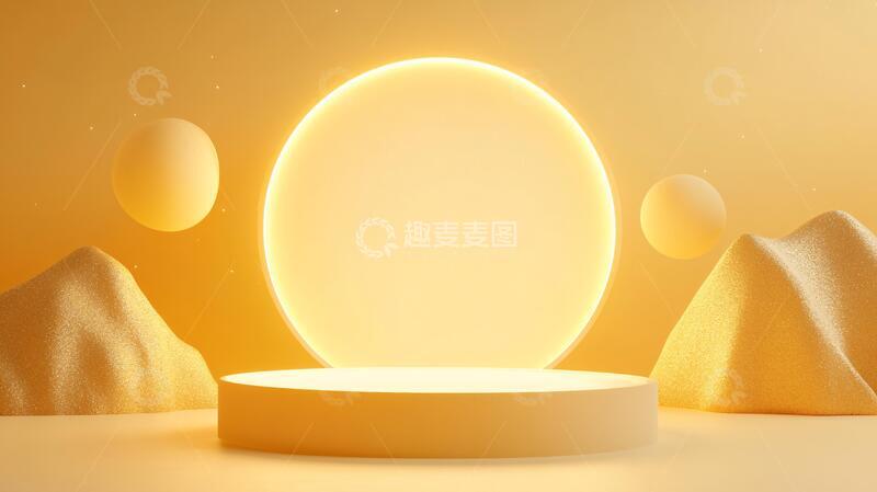 高清大图下载【趣麦麦图】简约秀场场景讲台主义