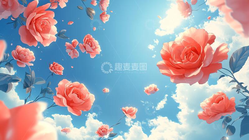 高清大图下载【趣麦麦图】春日绚丽炫丽温柔玫瑰19