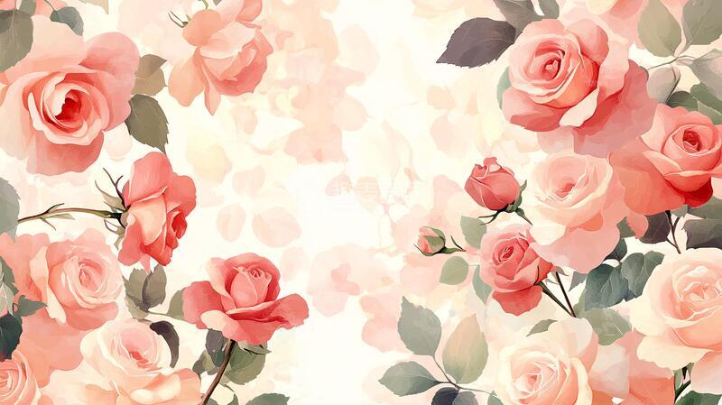 高清大图下载【趣麦麦图】-手绘玫瑰壁纸15