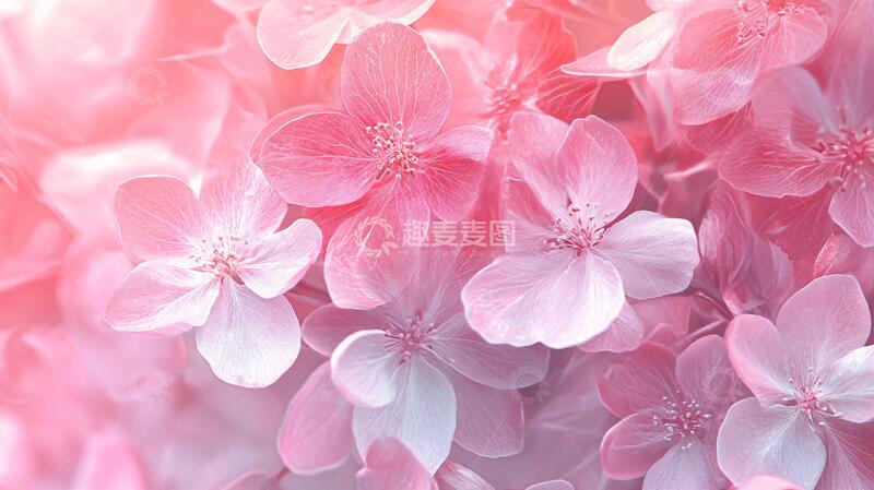 高清大图下载【趣麦麦图】唯美粉色小花背景