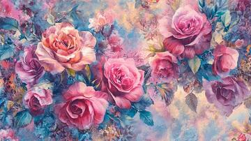 春日绚丽炫丽温柔玫瑰14