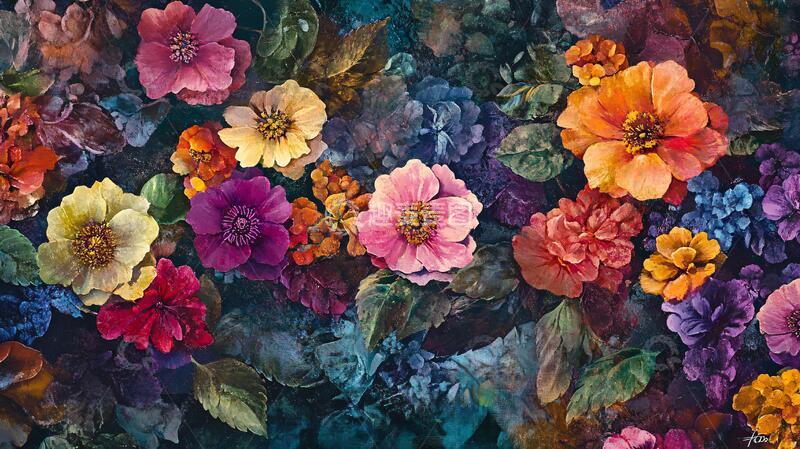 高清大图下载【趣麦麦图】彩色花朵壁纸7