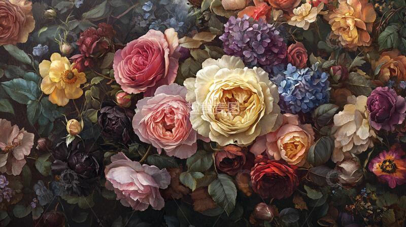 高清大图下载【趣麦麦图】立体花壁纸花卉立体花朵