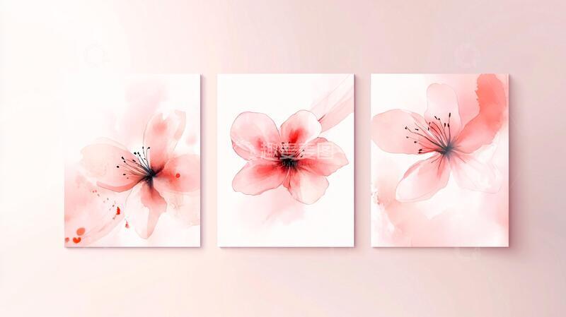 高清大图下载【趣麦麦图】无框画桃花桃花樱花花卉