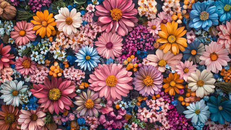 高清大图下载【趣麦麦图】彩色花朵壁纸5