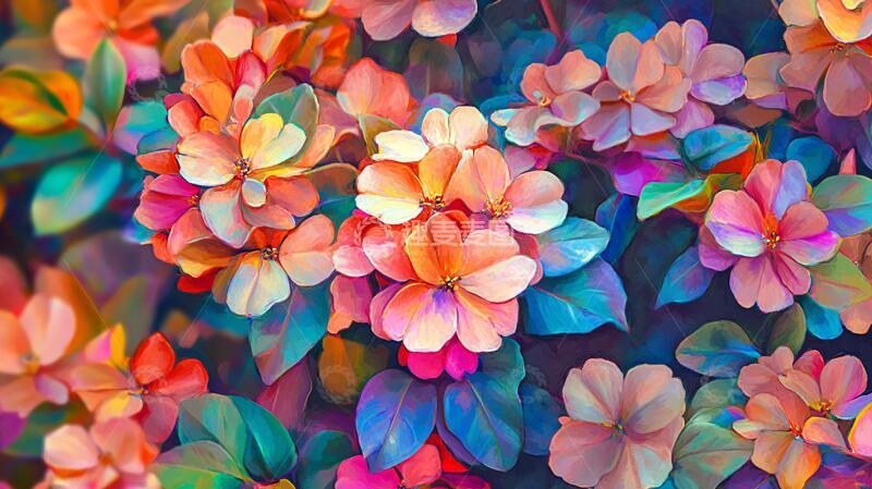 高清大图下载【趣麦麦图】炫彩花朵壁纸41