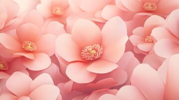 立体简约花立体花卉壁纸