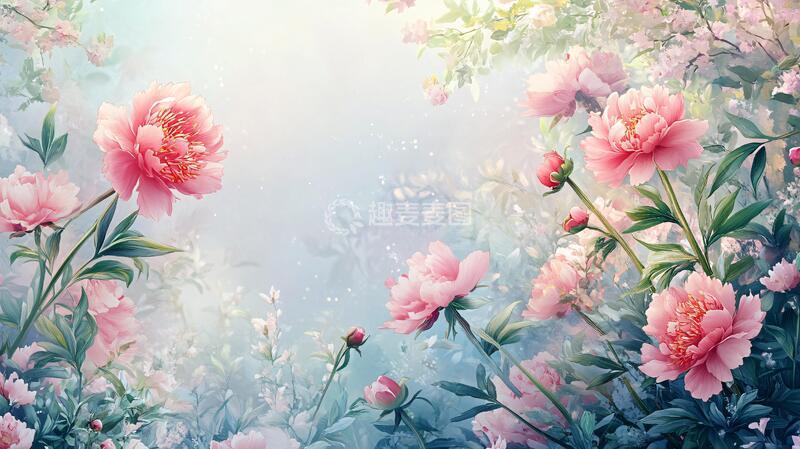 高清大图下载【趣麦麦图】梦幻花卉场景7