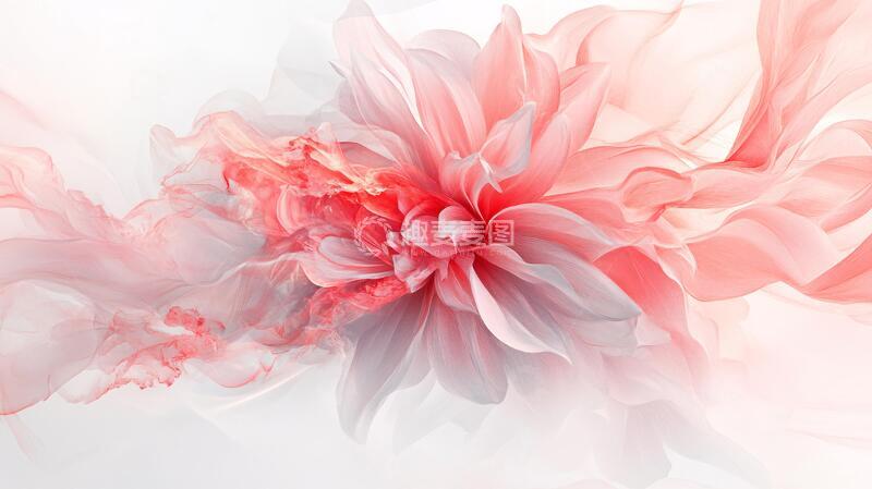 高清大图下载【趣麦麦图】渐变风花朵花朵背景梦幻