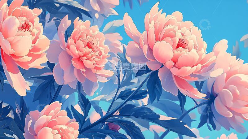 高清大图下载【趣麦麦图】牡丹花卉牡丹花卉立体