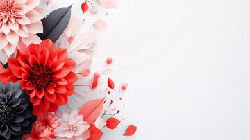 立体简约花纸花立体花朵