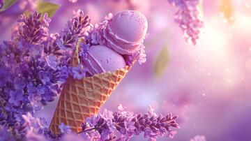 冰淇淋壁纸紫色壁纸模板