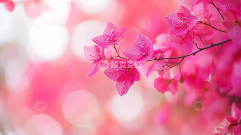 高清大图下载【趣麦麦图】映山红背景背景粉色小花