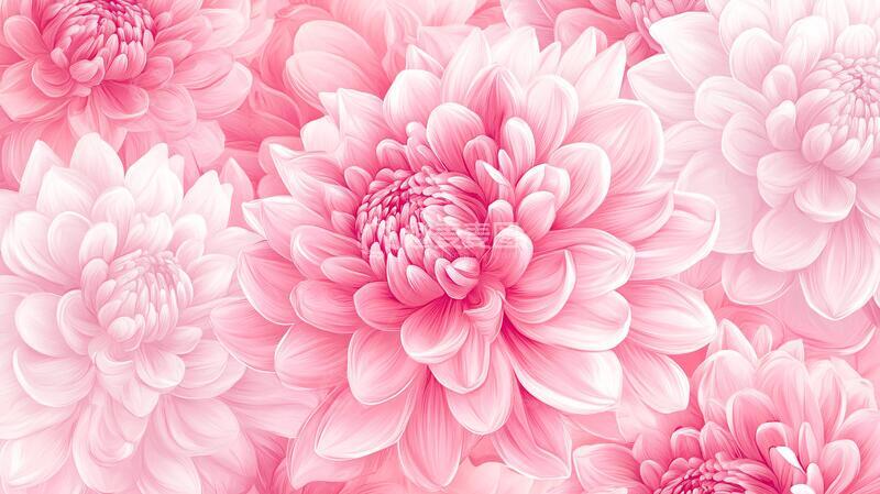高清大图下载【趣麦麦图】高清粉红色菊花背景1