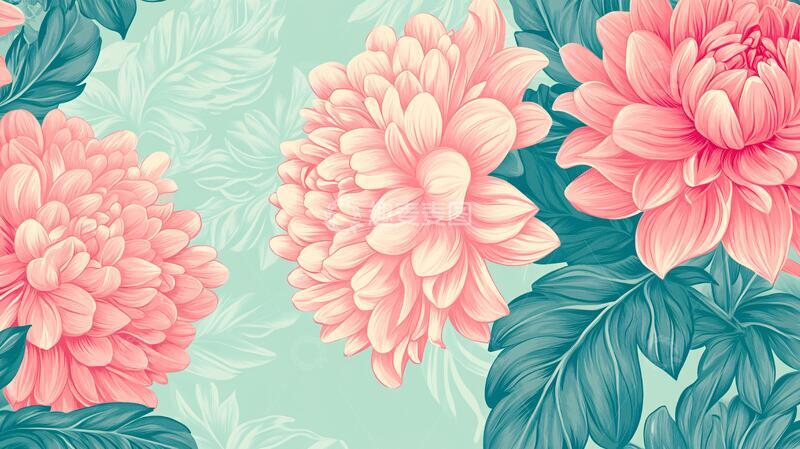 高清大图下载【趣麦麦图】大丽花背景图1