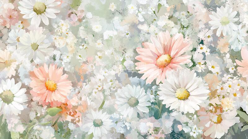 高清大图下载【趣麦麦图】油画花卉壁纸