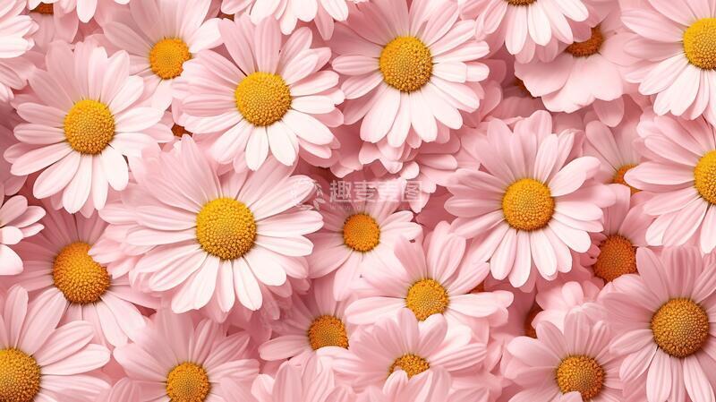 高清大图下载【趣麦麦图】高清粉红色菊花背景