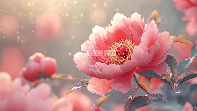 高清大图下载【趣麦麦图】梦幻牡丹花牡丹花卉立体