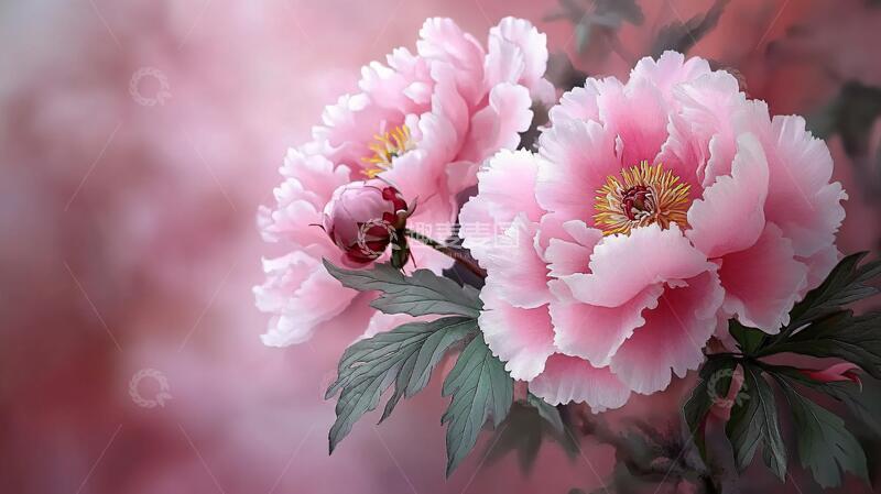 高清大图下载【趣麦麦图】梦幻牡丹花唯美壁纸花卉