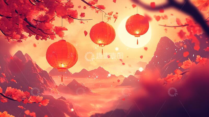 高清大图下载【趣麦麦图】中秋唯美宽屏壁纸8