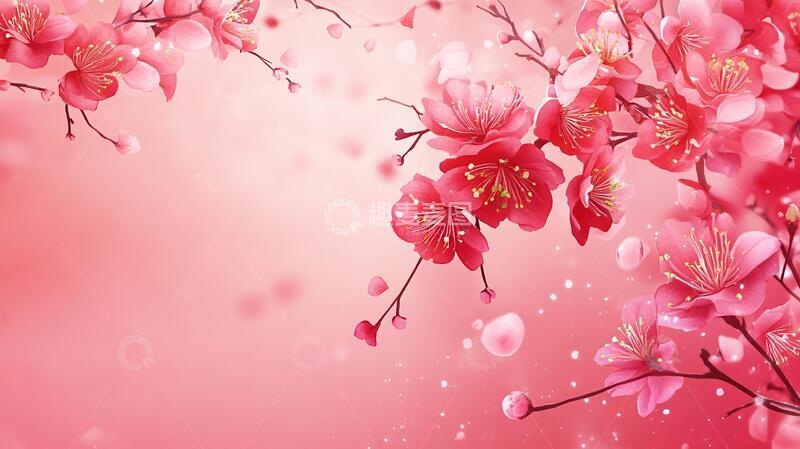高清大图下载【趣麦麦图】唯美梅花背景2