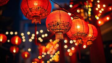 元宵节微单夜景气氛佳节