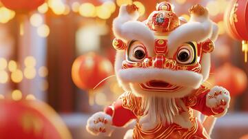 龙年建模春节形象虎年