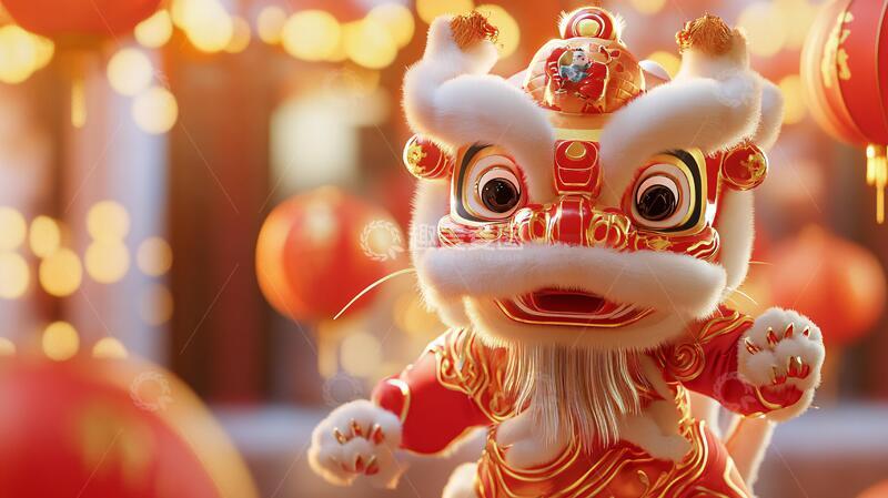 龙年建模春节形象虎年