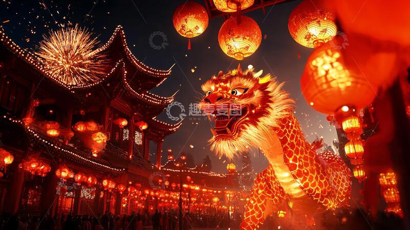 高清大图下载【趣麦麦图】舞龙舞狮壁纸12