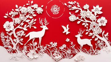 剪纸素材剪纸浮雕素材