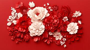 纸花剪纸剪纸纸花花卉2