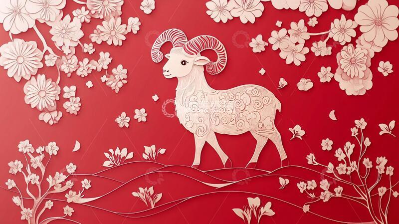 羊年剪纸贺新春