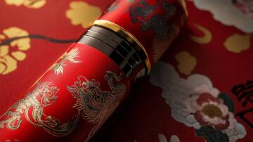 喜庆保温杯图案