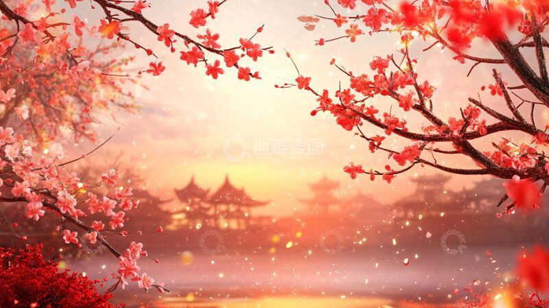 高清大图下载【趣麦麦图】唯美梦幻梅花林12