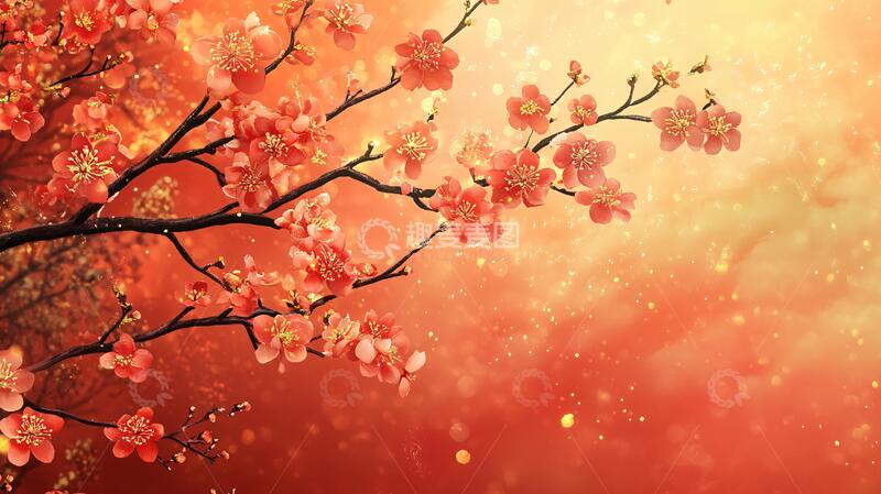 高清大图下载【趣麦麦图】唯美梦幻梅花林13