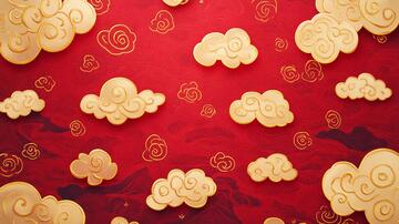 云朵剪纸背景云朵剪纸