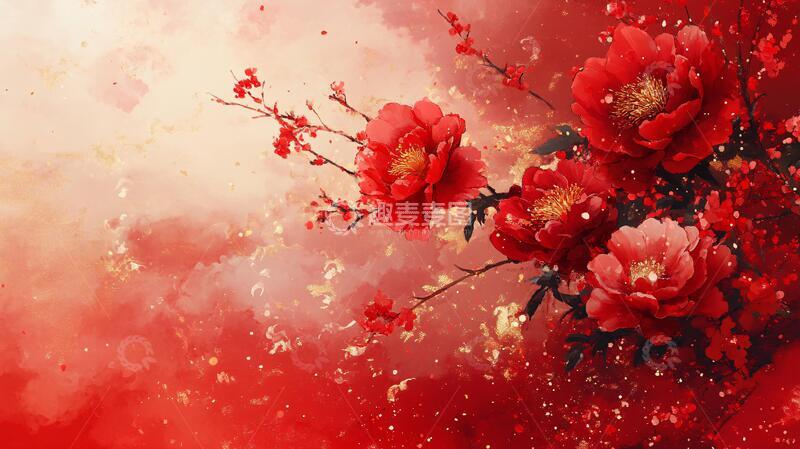 高清大图下载【趣麦麦图】唯美梅花图梦幻古风意境